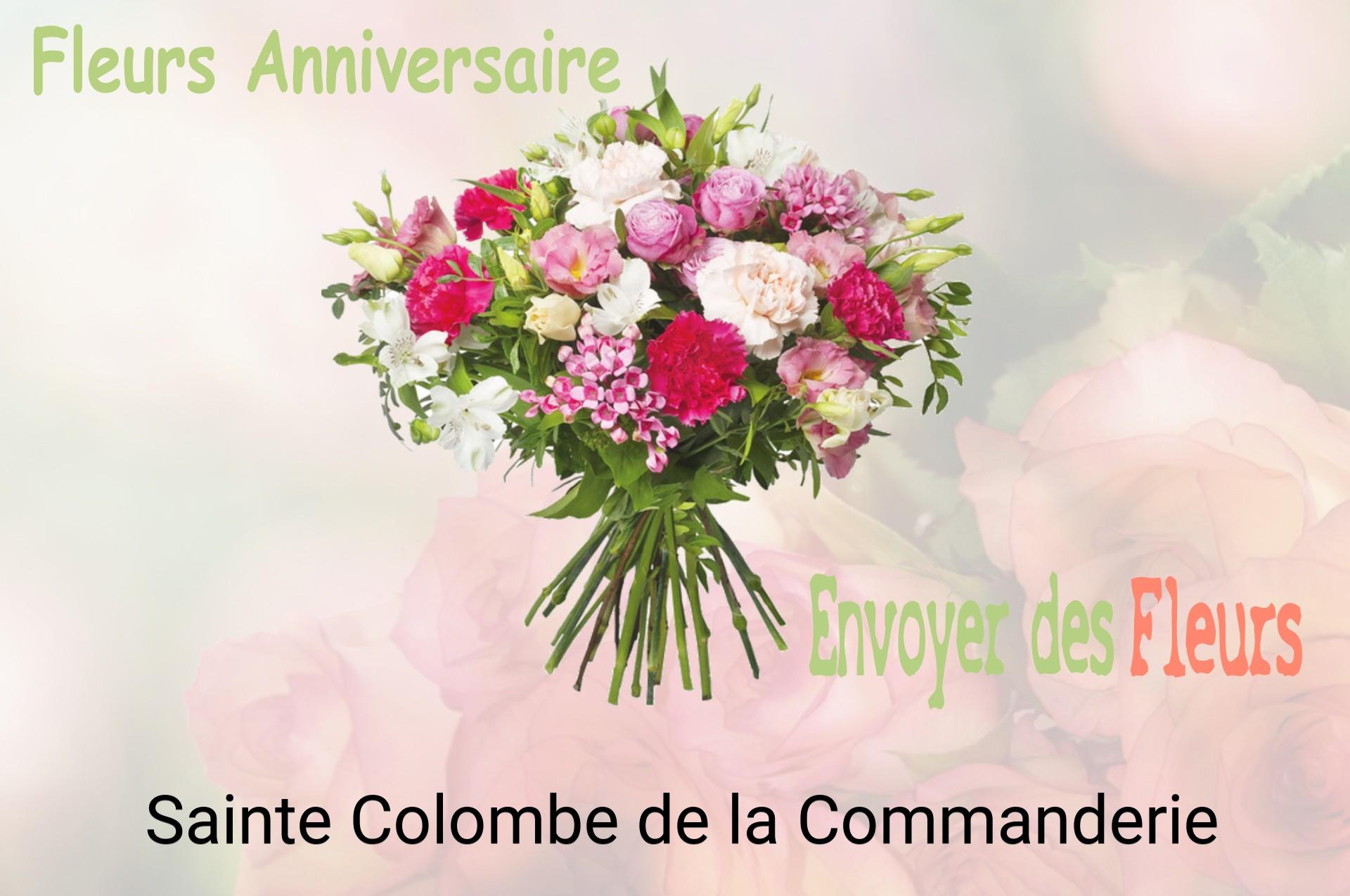 Bouquet de fleurs d’anniversaire livré à Sainte-Colombe-de-la-Commanderie