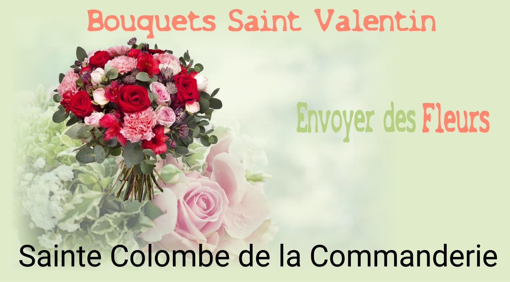 Roses de Saint-Valentin livrées à Sainte-Colombe-de-la-Commanderie